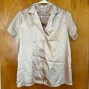 Size Small Satin Shorts Pajamas with lace detail